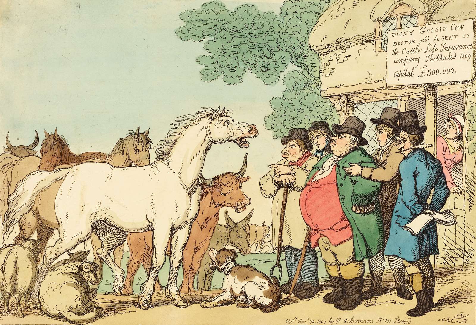 Rowlandson T -1809- Bovini assicurabili puzzle online