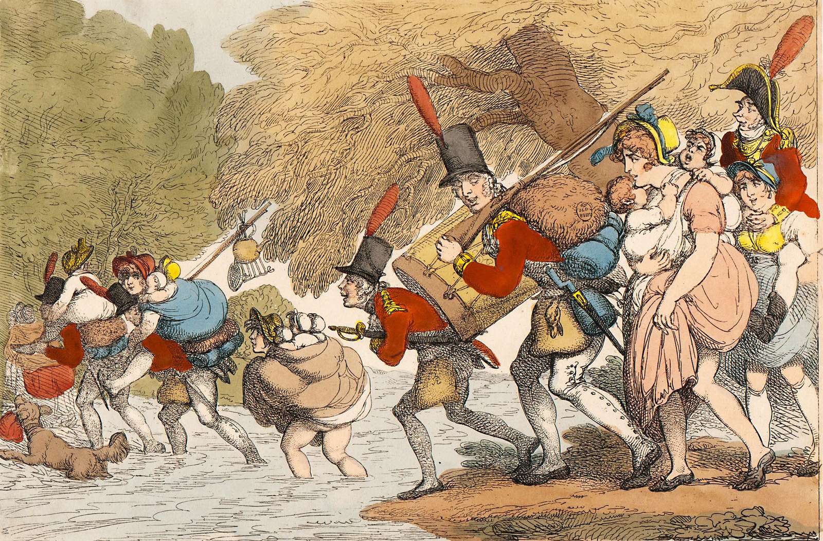 Rowlandson T -1811- Soldati in marcia puzzle online