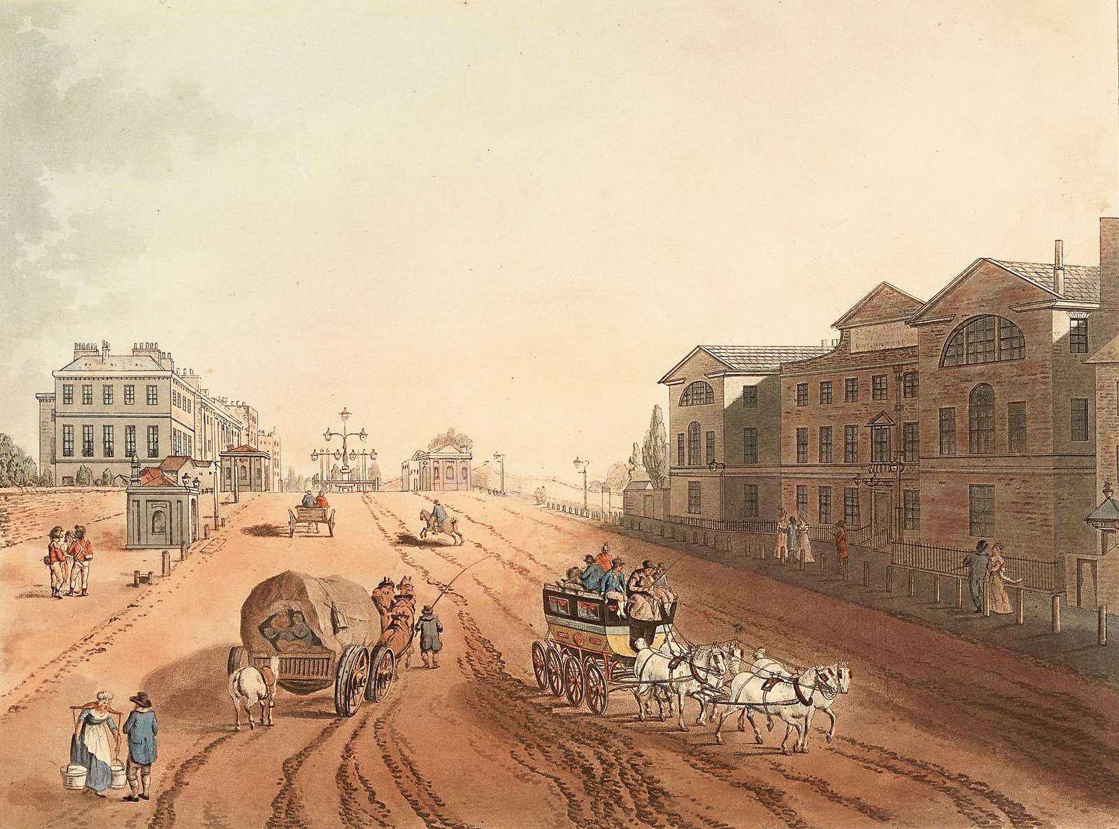 Rowlandson T -1813- Veduta di Londra puzzle online