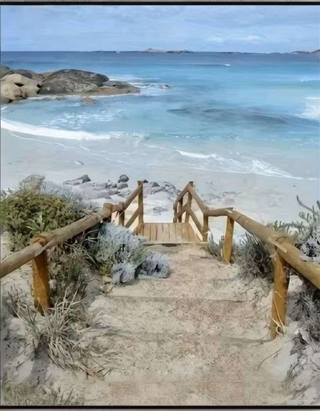 seaside landscape online puzzle