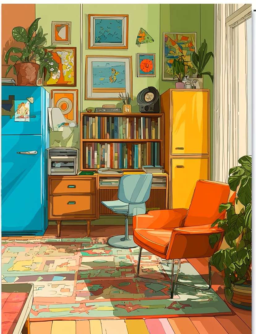 interior in the style of the 1960s online puzzle