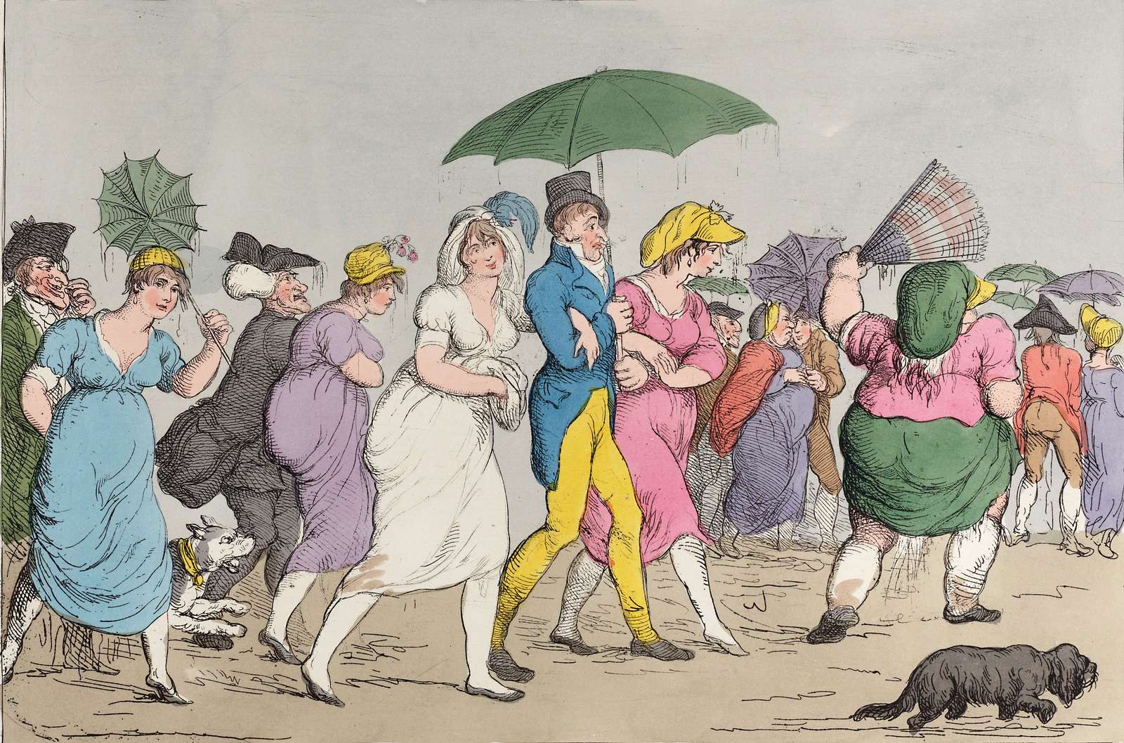 Rowlandson T -1800- Di ritorno dall'ispezione puzzle online
