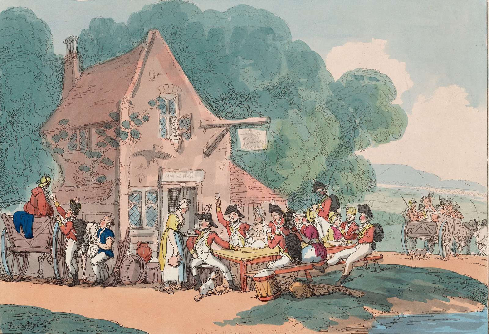 Rowlandson T -1803- Pausa ristoro puzzle online