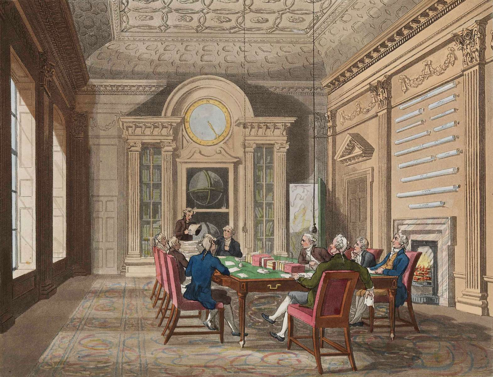 Rowlandson T -1808- Admiralty Boardroom jigsaw puzzle online