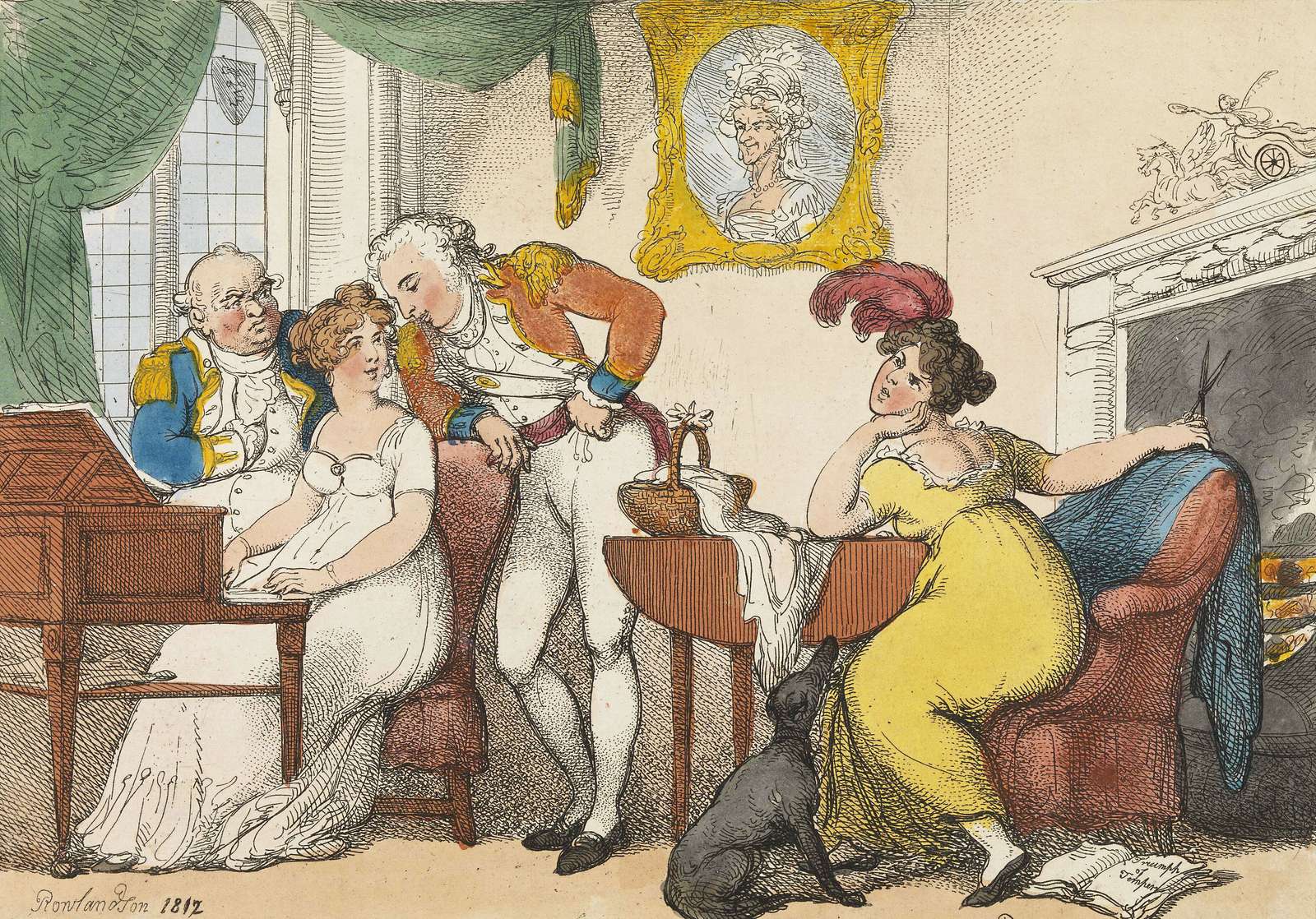 Rowlandson T -1812- The Rivals online puzzle