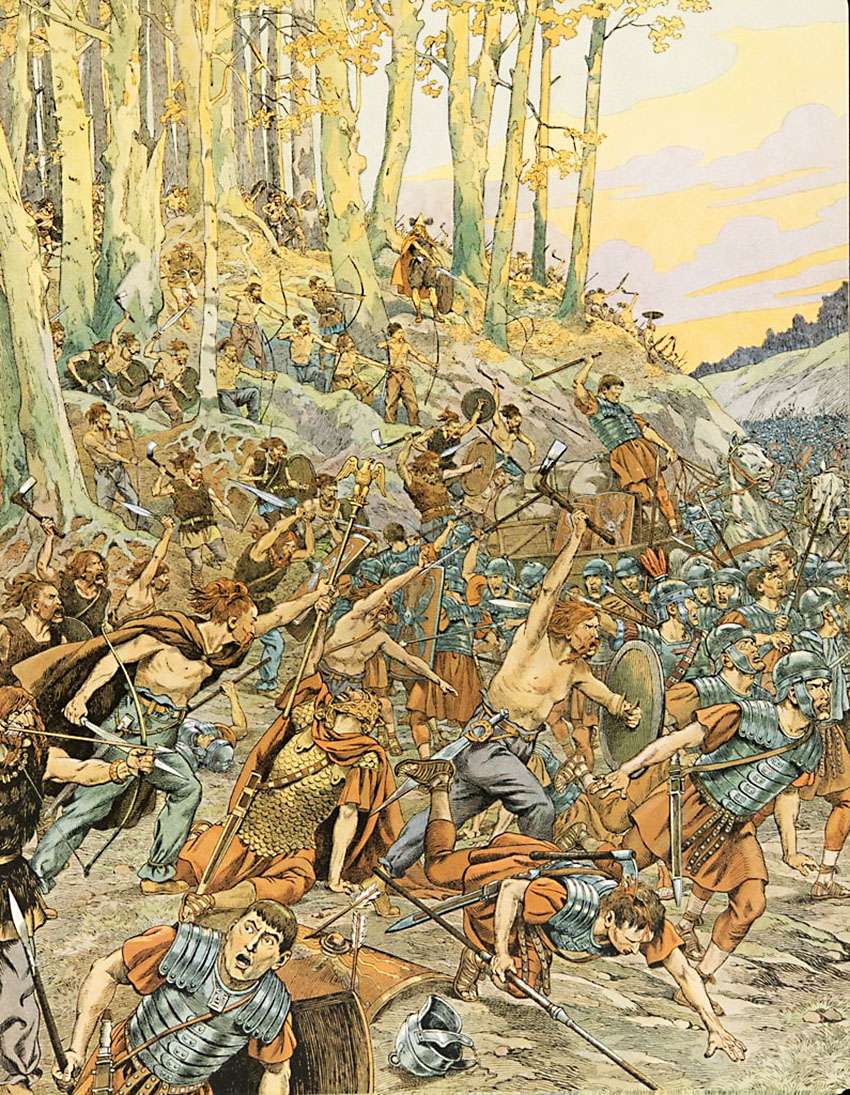 de Bréville -1900- Gallic War - Aduatuca jigsaw puzzle online