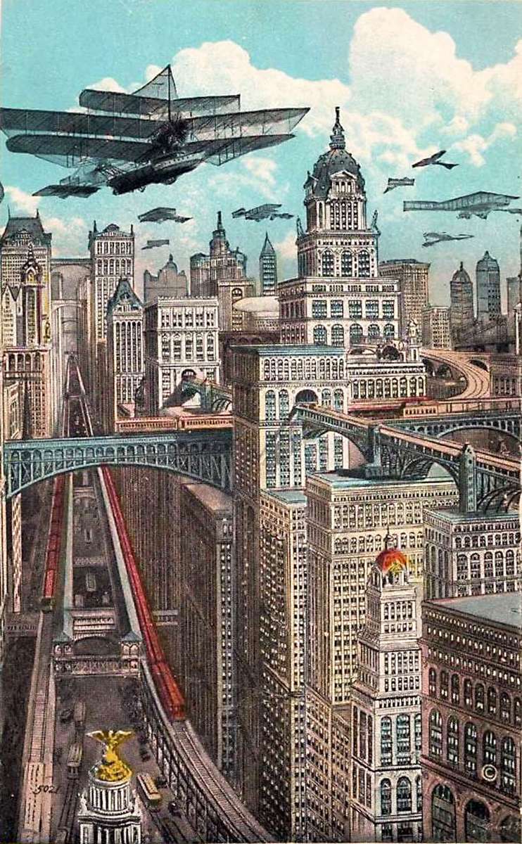 Rummell R -1911- New York of the future online puzzle