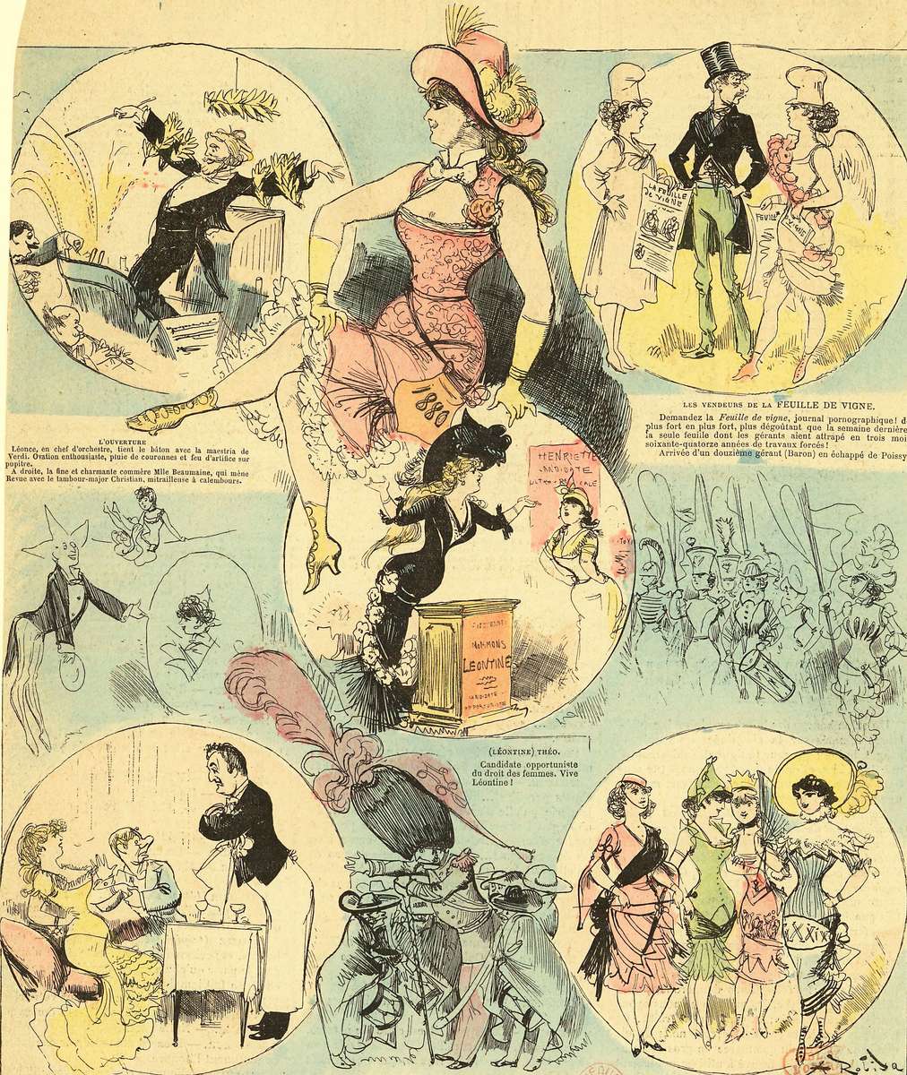 Robida A -1880- Rataplan, the variety magazine jigsaw puzzle online