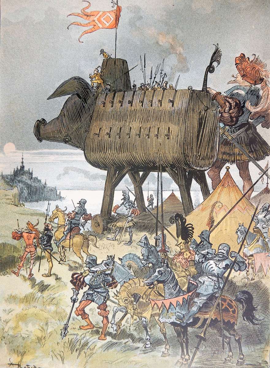 Robida A -1886- Válečné prase skládačky online