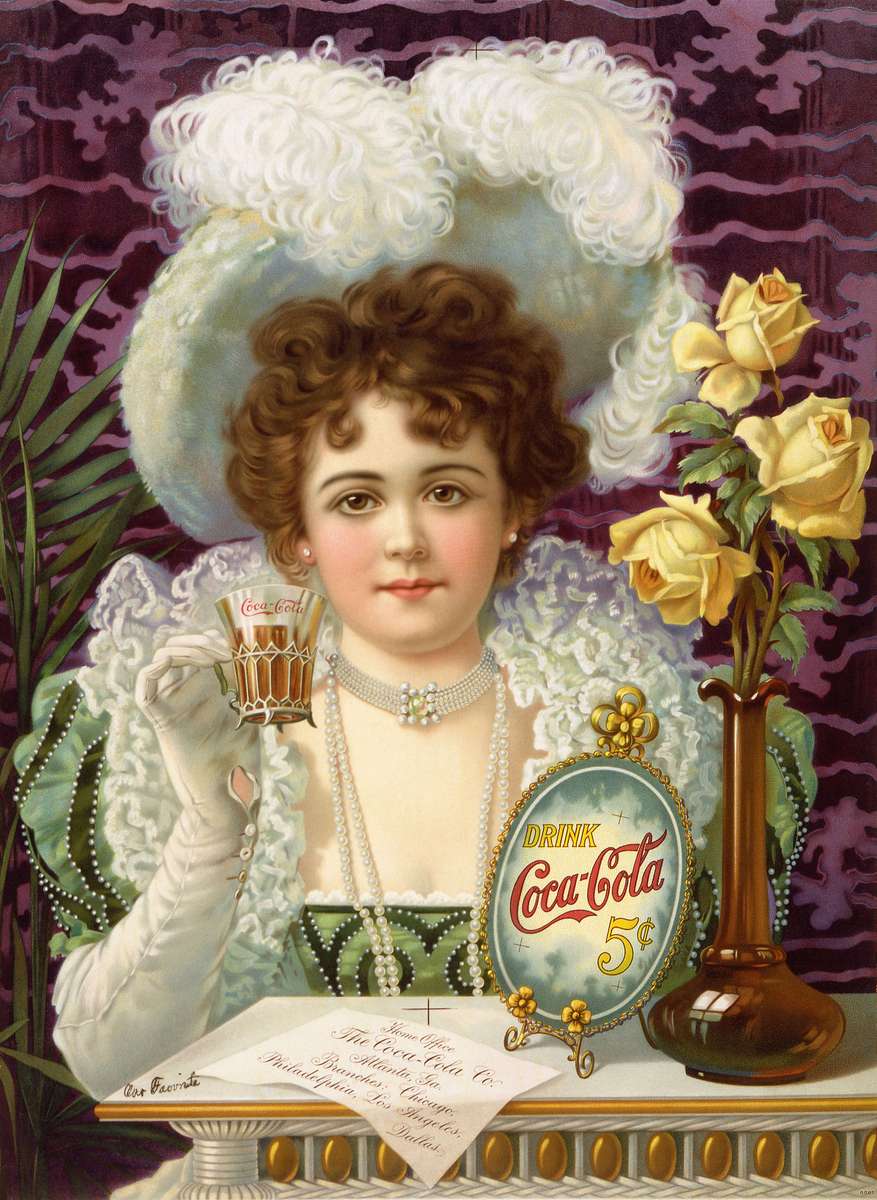 Pubblicità della Coca Cola - 1900 puzzle online