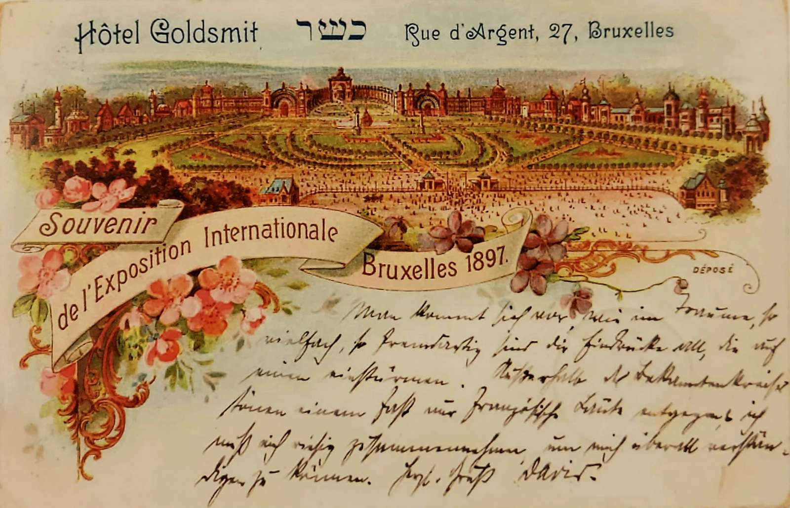 Pubblicità Hotel Goldsmit - 1897 puzzle online