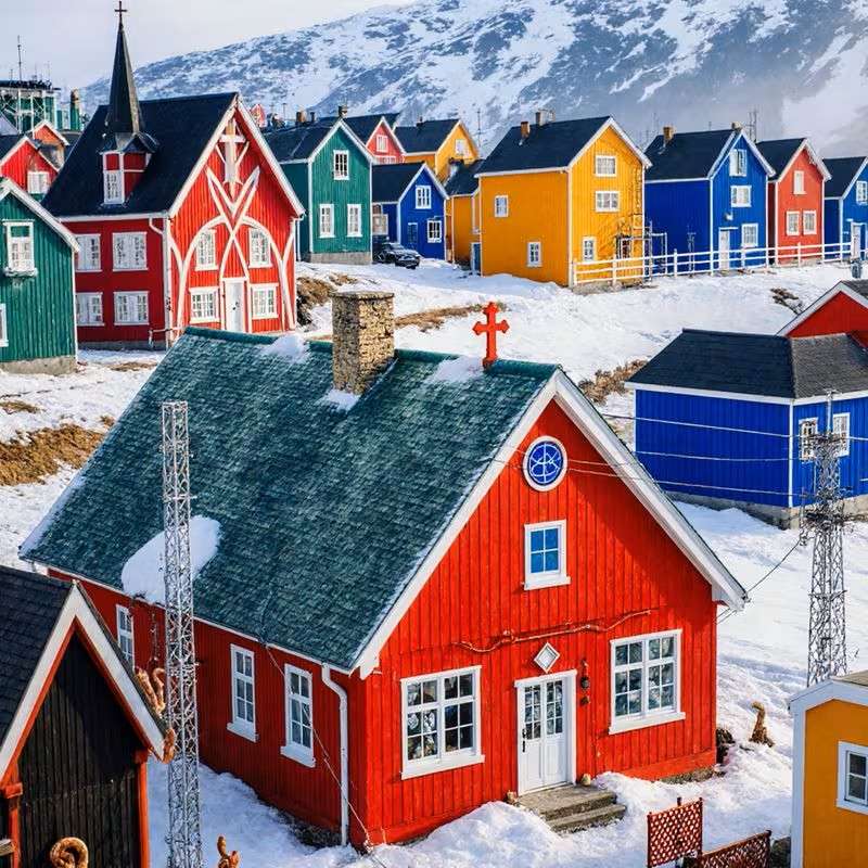 case colorate in Groenlandia puzzle online