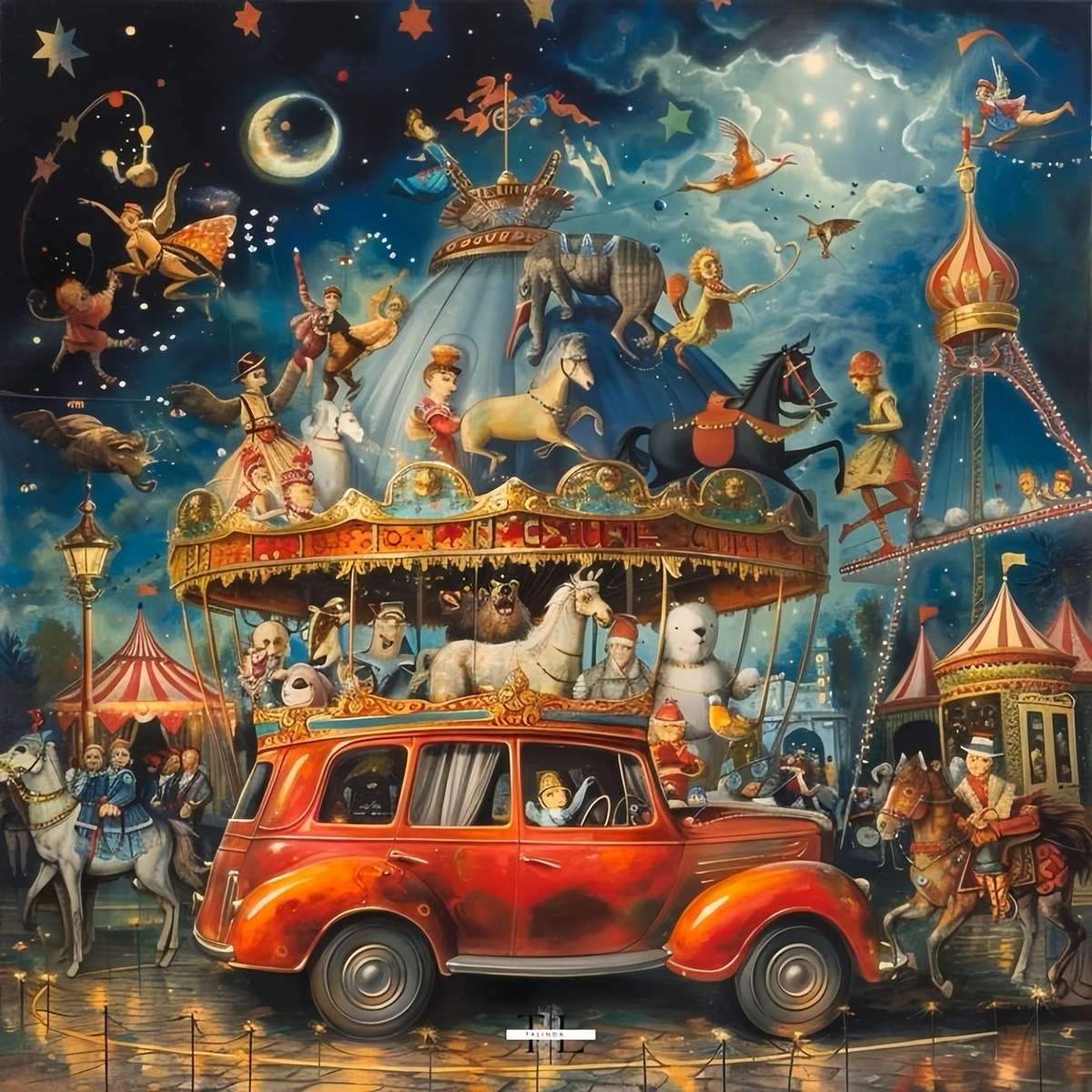 Parco divertimenti puzzle online