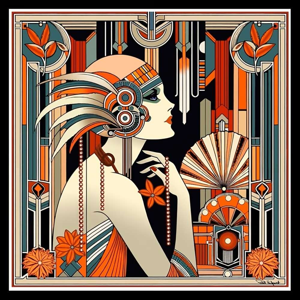 lady in 1930s fashion jigsaw puzzle online