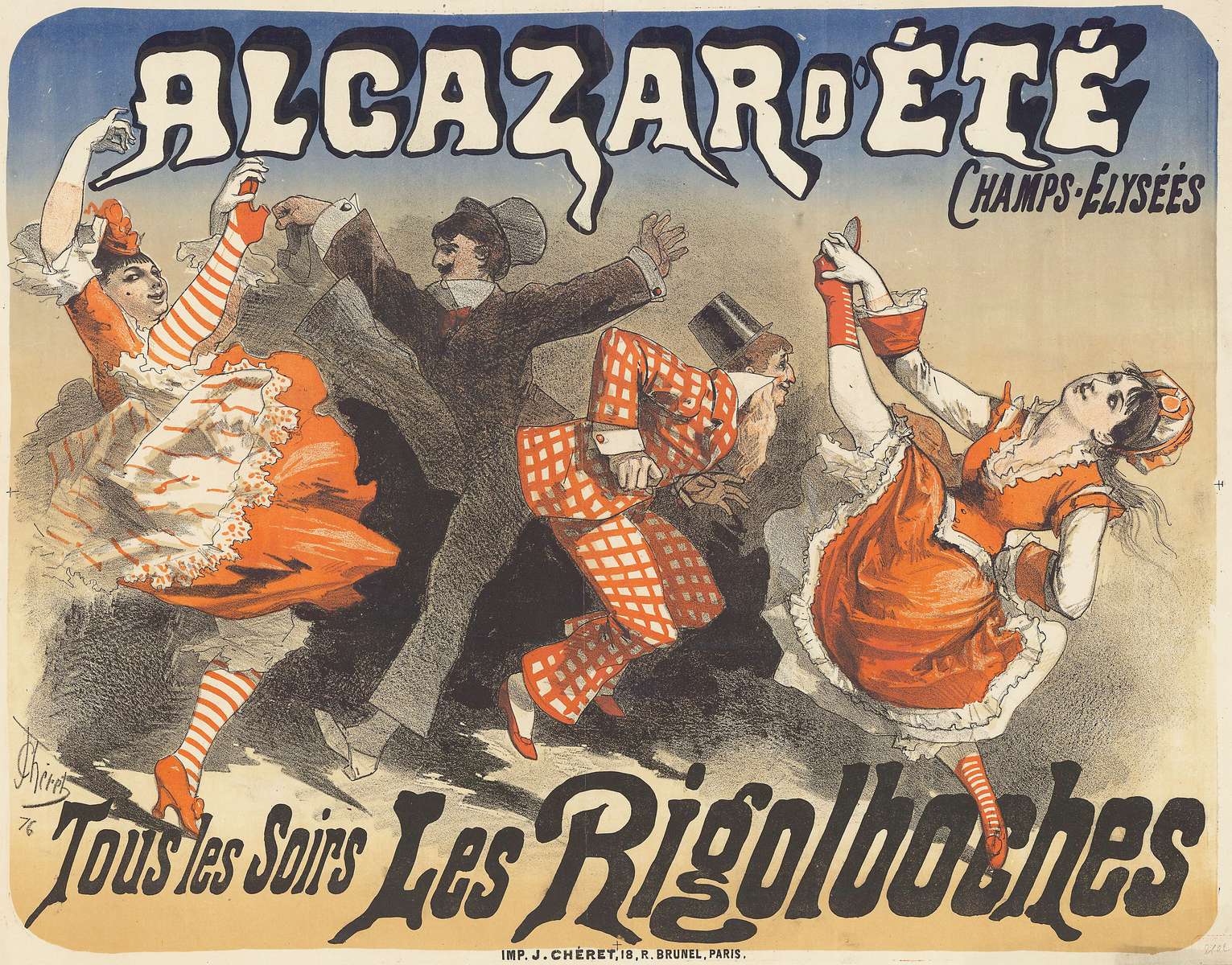 Chéret J -1875- Valentino - Gd. Bal de Nuit puzzle online