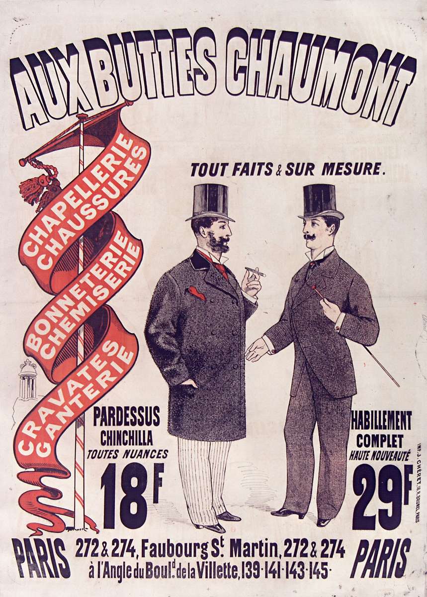 Chéret J -1876- Aux Buttes Chaumont Cappelli + Scarpe puzzle online