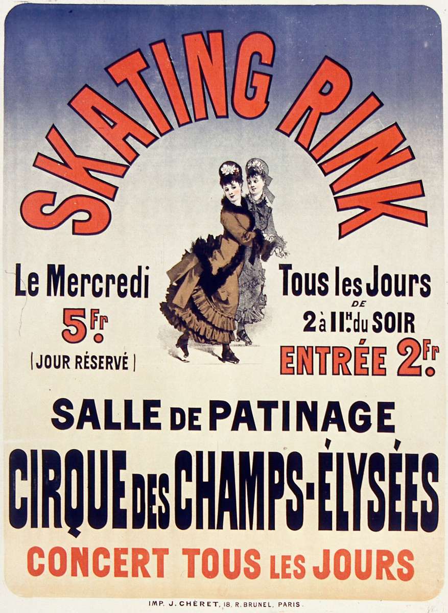 Chéret J -1876- Pista di pattinaggio - Salle de Patinage puzzle online
