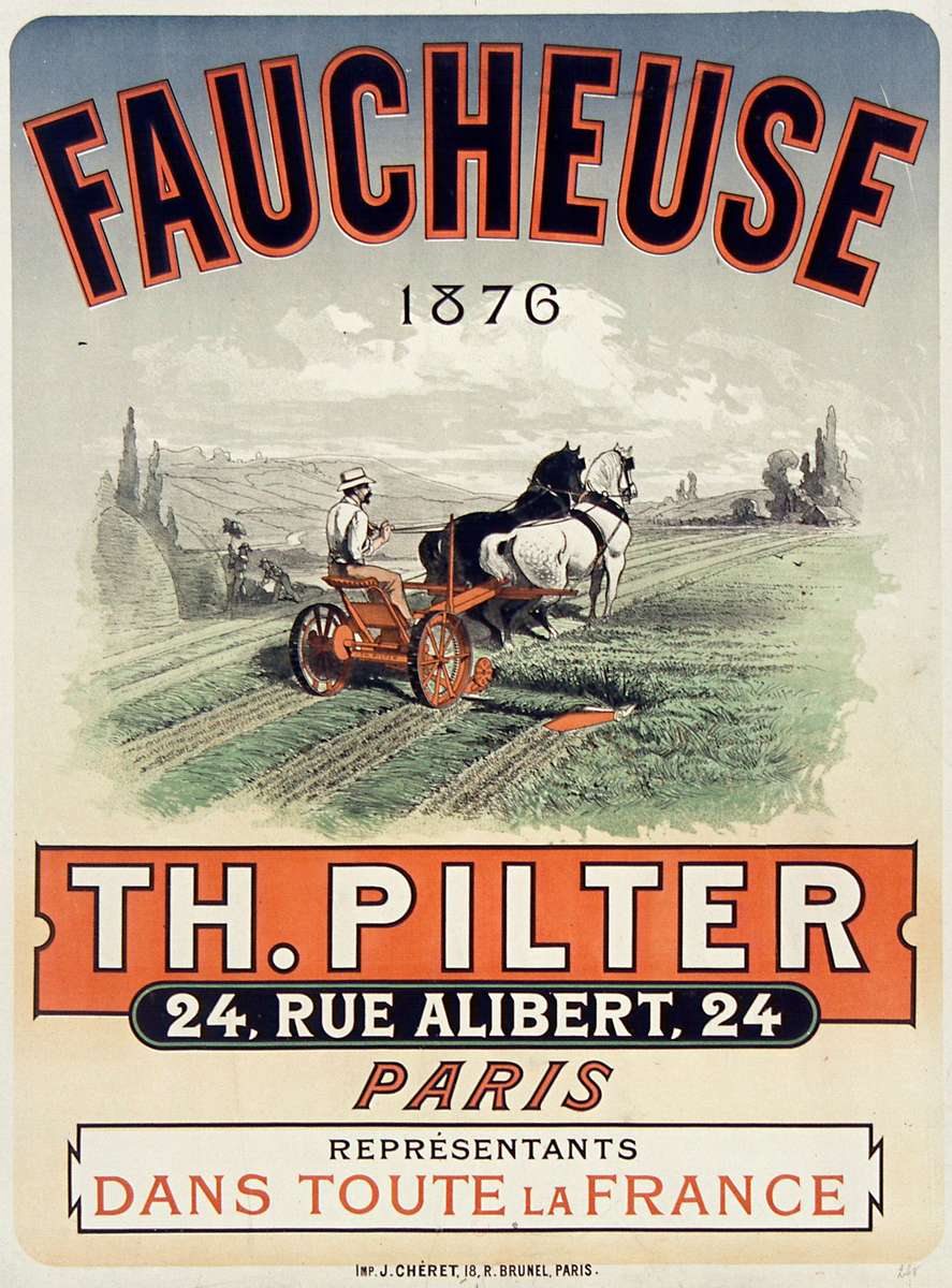 Chéret J -1876- Th. Pilter-Faucheuse puzzle online