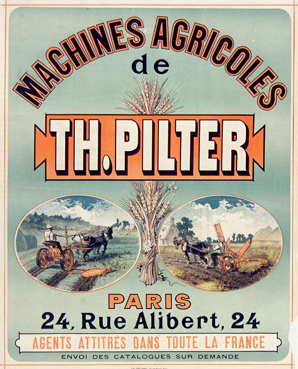 Chéret J -1876- Th. Pilter - Macchine Agricole puzzle online