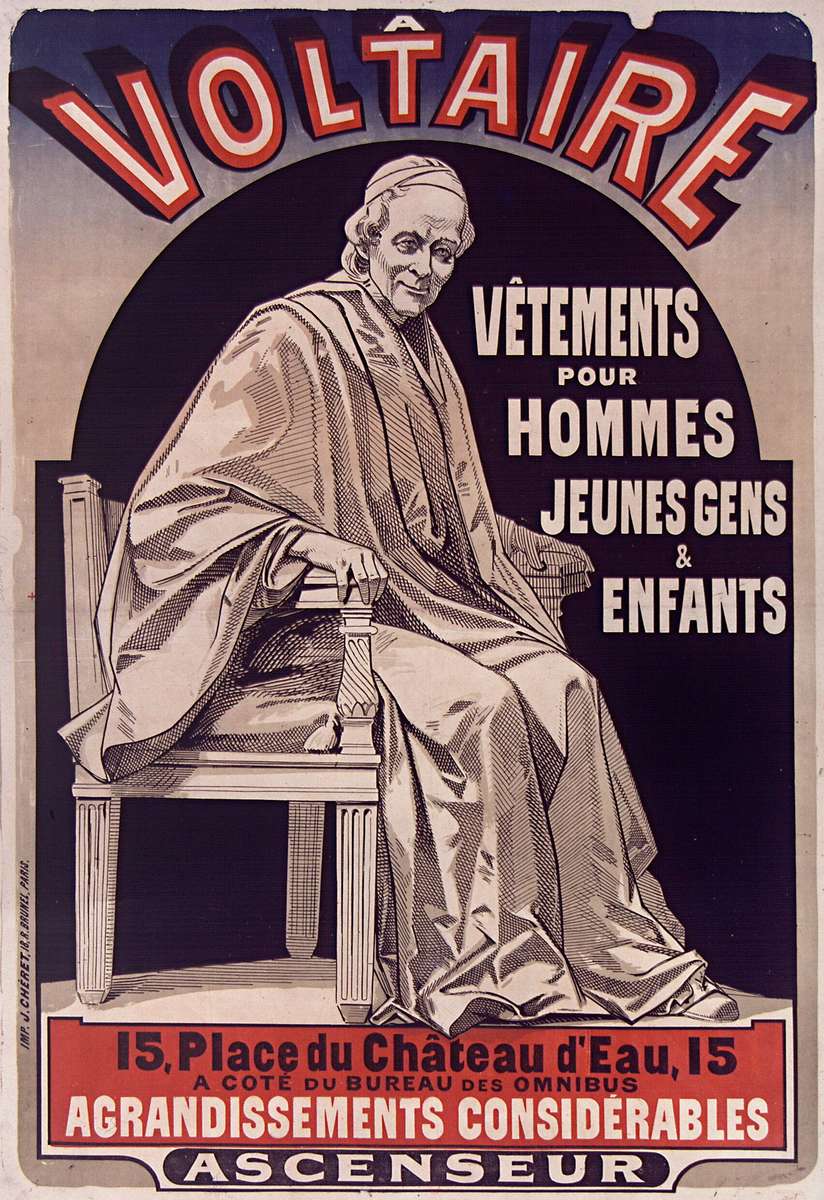 Chéret J -1876- Voltaire - Vètements pour Hommes puzzle online
