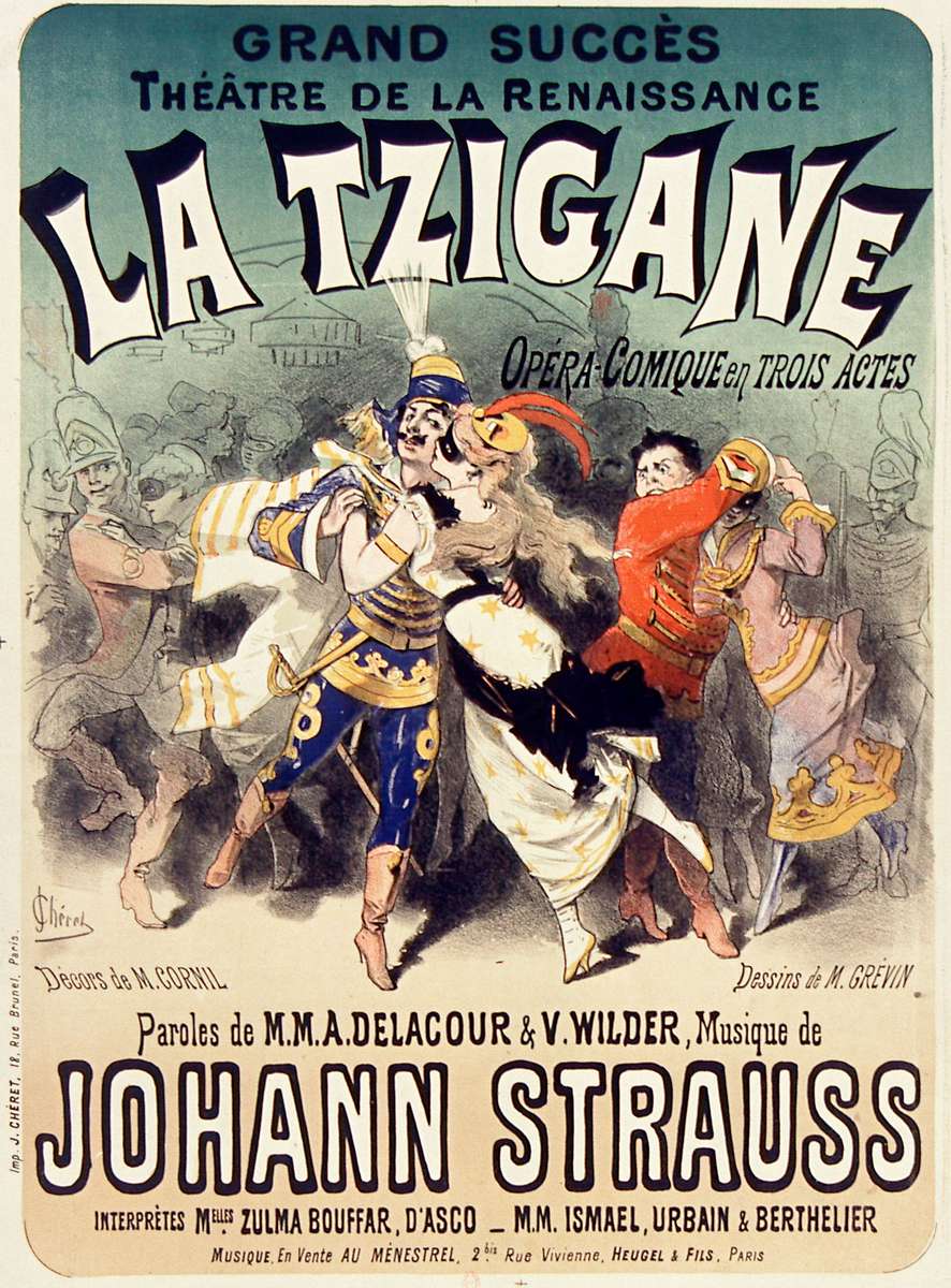 ChéretJ -1877- Teatro Johann Strauss - La Tzigane puzzle online