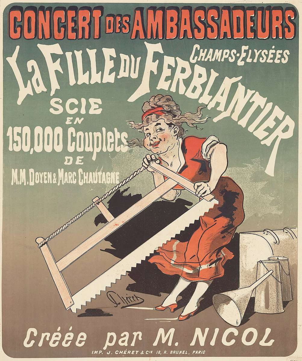 Chéret J -1878- Ambassadeurs - La Fille du Ferblan puzzle online