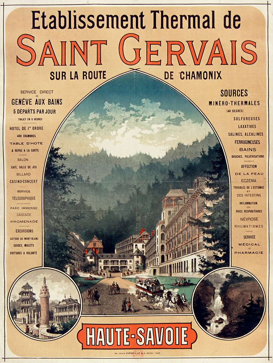 Chéret-1878-Etablissement Thermal de Saint Gervais puzzle online