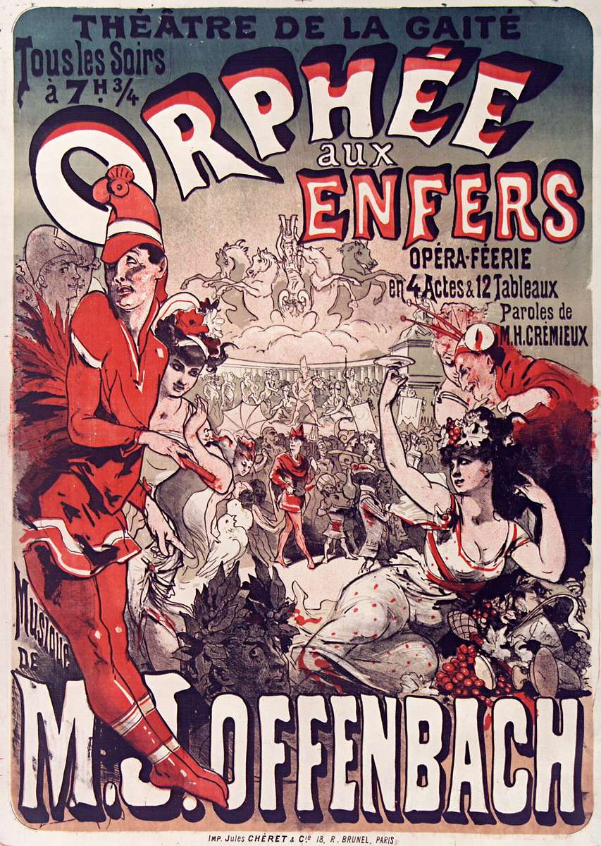 Chéret J -1878- Orphée aux Enfers - Offenbach puzzle online