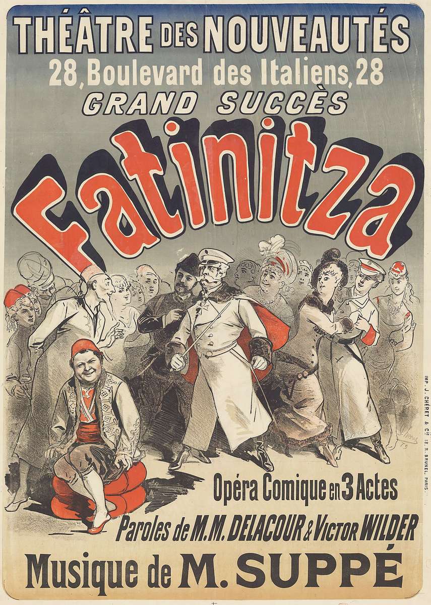 Chéret J -1879- Theatre des Nouveautés - Fatinitza puzzle online