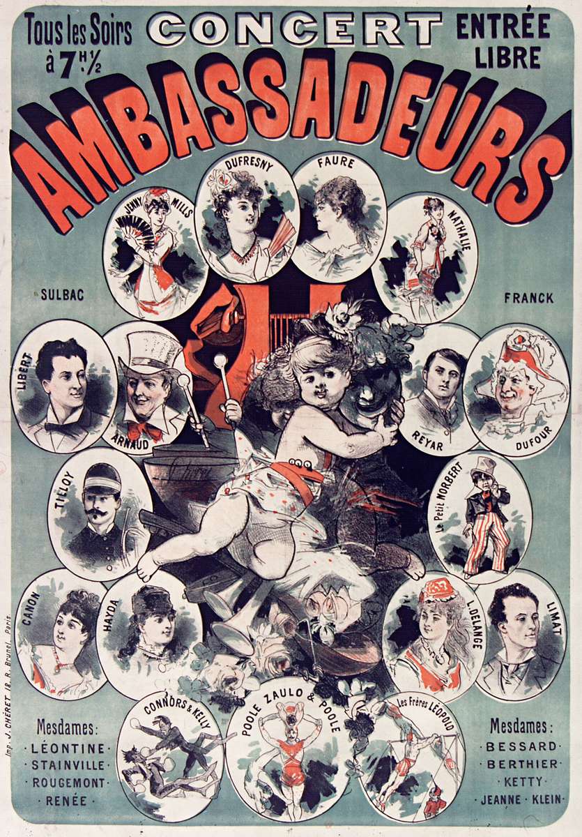 Chéret J -1880- Concert Ambassadeurs puzzle online