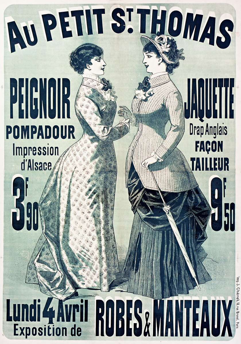 Chéret J -1881- Au Petit St. Thomas - Robes online puzzle