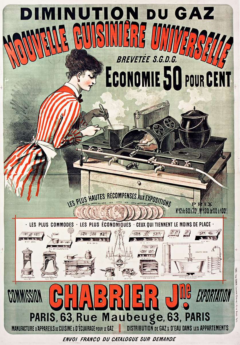 Chéret J -1882- Nouvelle Cuisinière Universelle jigsaw puzzle online
