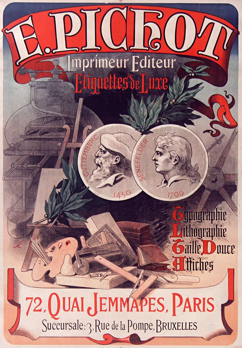 Chéret J -1884- E. Pichot - Imprimeur Editeur jigsaw puzzle online