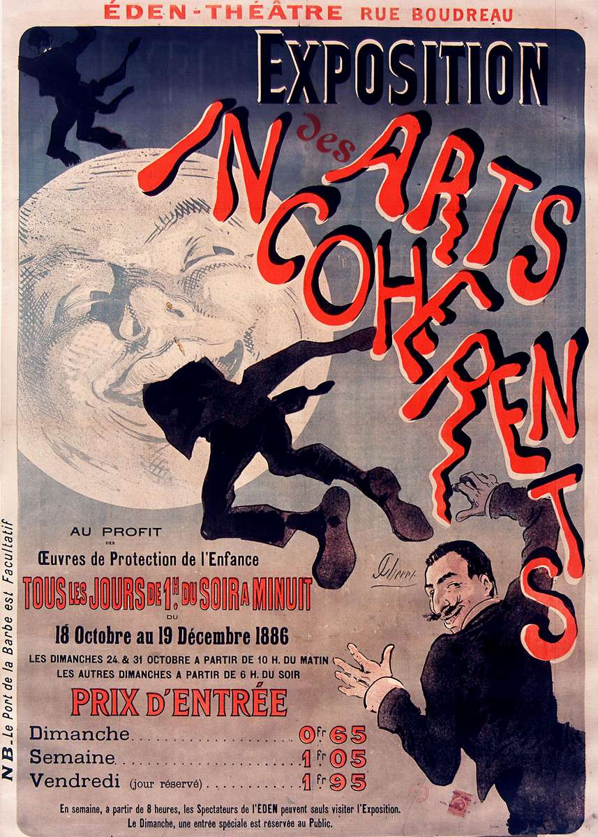 Chéret J -1886- Exposition des Arts Incohérents online puzzle