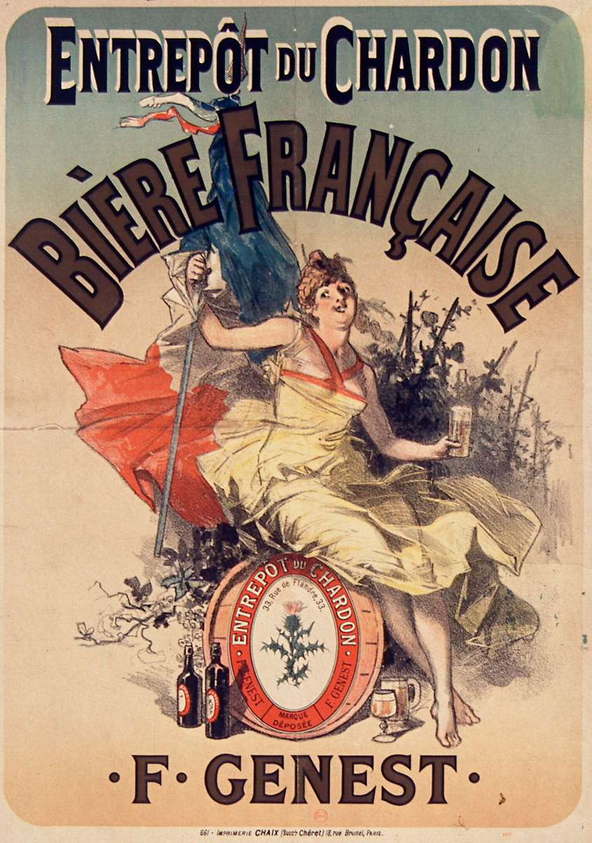 Chéret J -1887- Entrepot du Chardon - Bière Franca jigsaw puzzle online