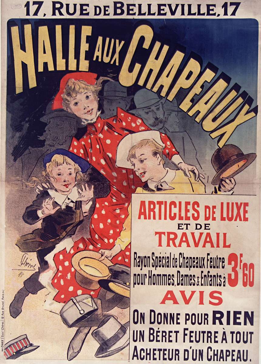 Chéret J -1888- Halle aux Chapeaux puzzle online