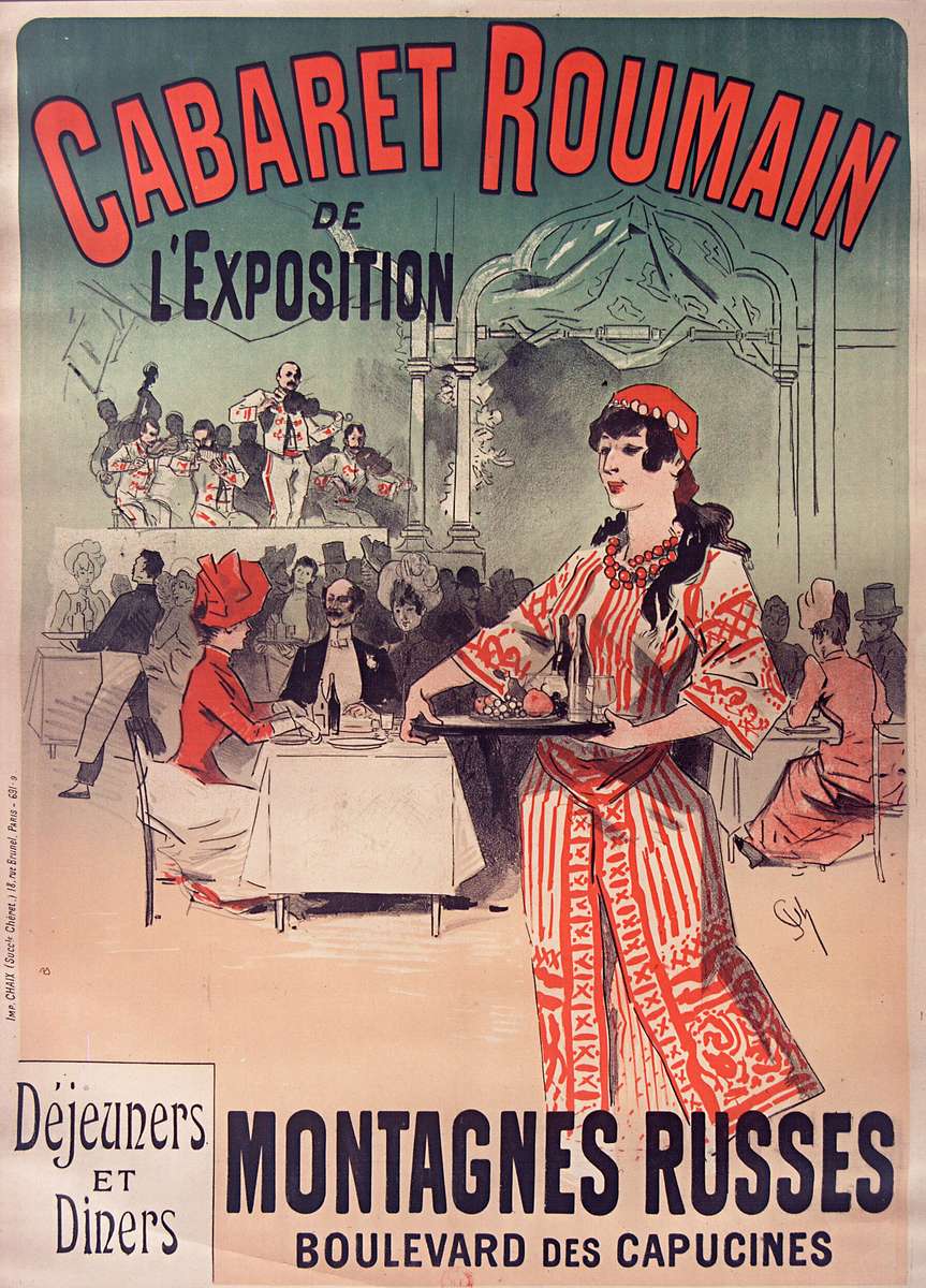 Chéret J -1889- Cabaret Roumain - Montagnes Russes puzzle online