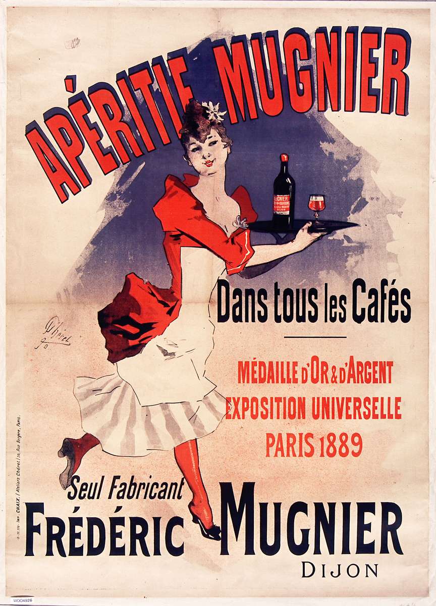Chéret J-1890- Aperitivo Mugnier disponibile ovunque puzzle online