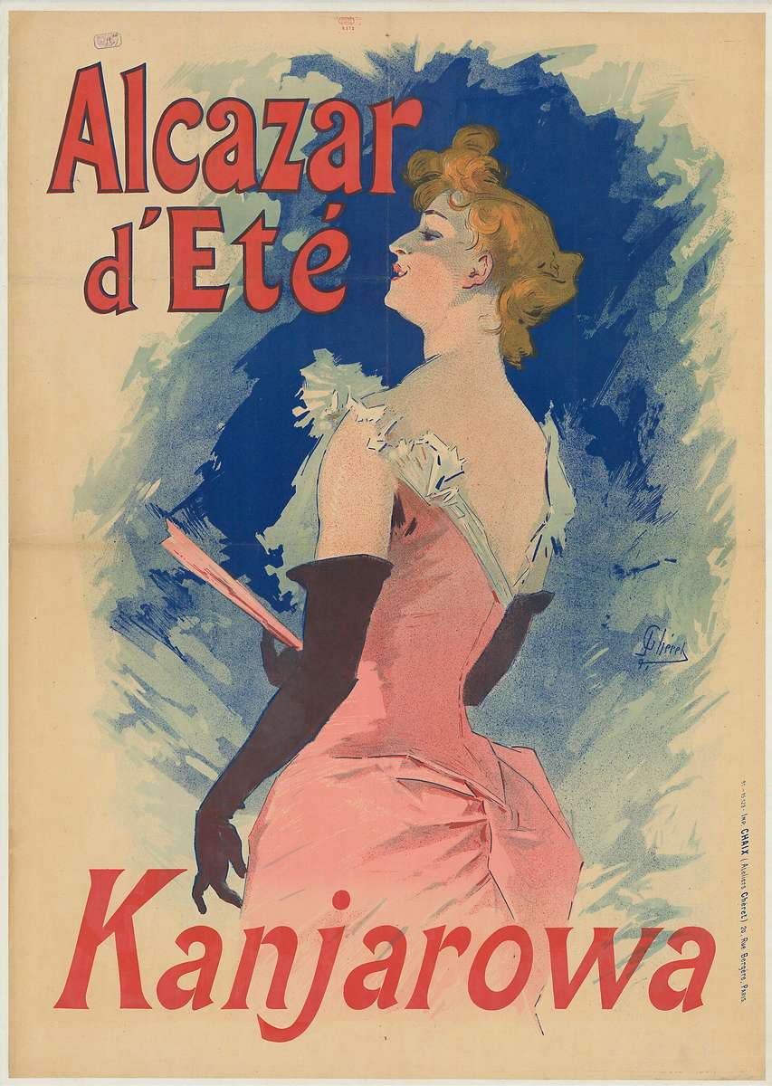 Chéret J -1891- Alcazar d'Été - Kanjarowa puzzle online