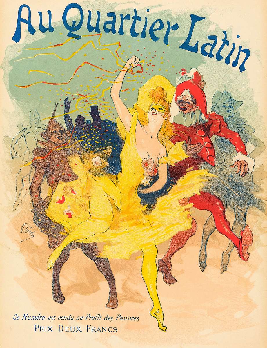 Chéret J -1894- Au Quartier Latin puzzle online