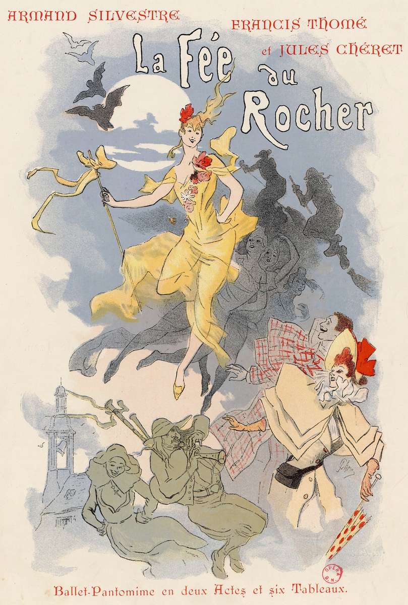 Chéret J -1894- La Fée au Rocher puzzle online
