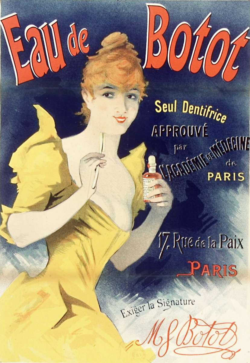 Chéret J -1896- Eau de Botot Seul Dentirice puzzle online