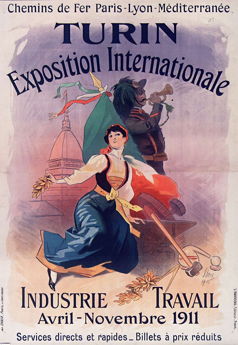 Chéret J -1911- Chemins de Fer Paris-Lyon online puzzle