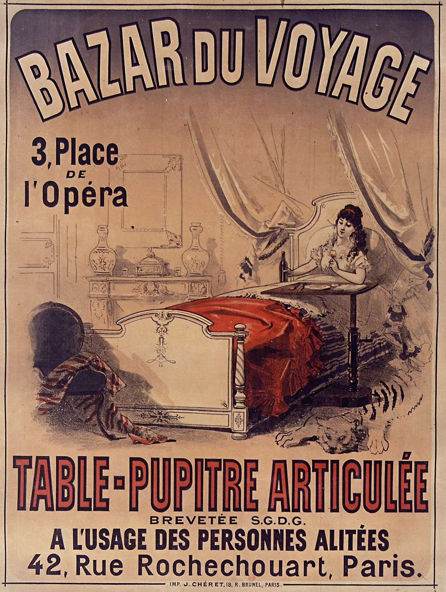 Chéret J -1876- Bazar du Voyage - Pupitre stołowe puzzle online