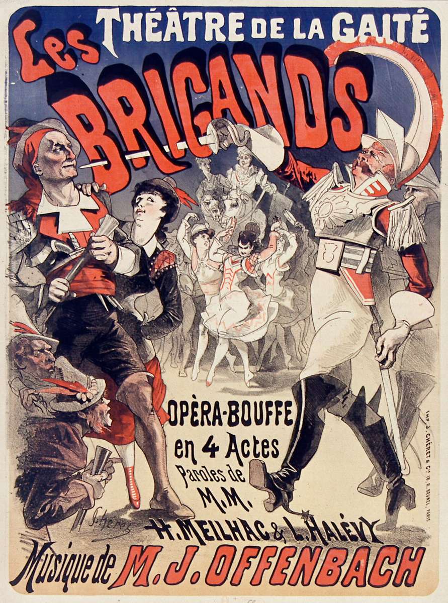 Chéret J -1878- Les Brigands - Offenbach puzzle online