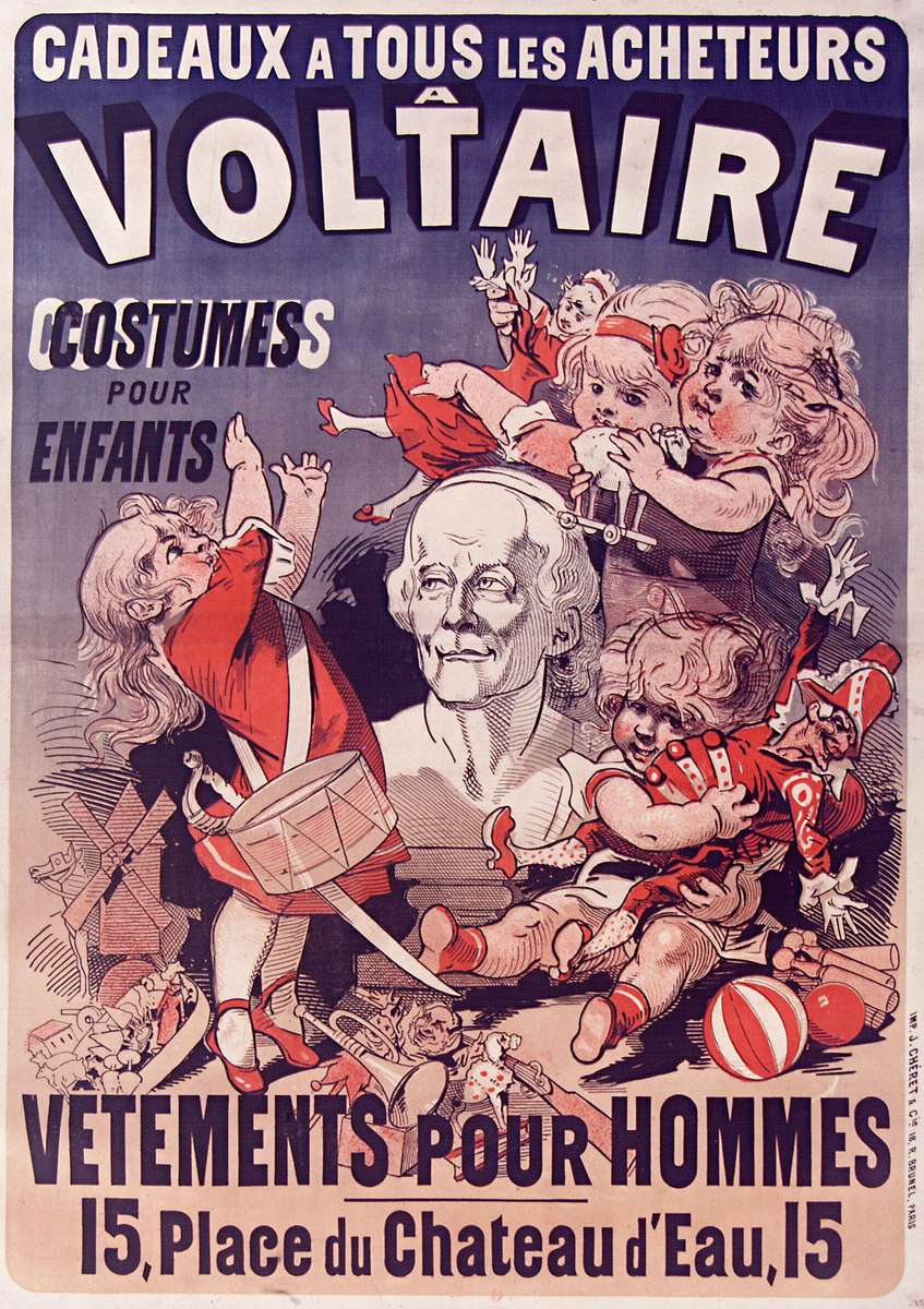 Chéret J -1878- Voltaire - Vetements pour Hommes puzzle online