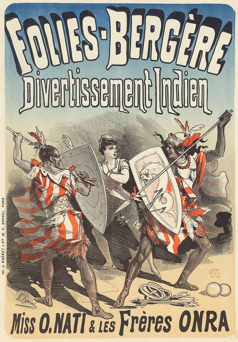 Chéret J -1879- Folies Bergère - Indie puzzle online