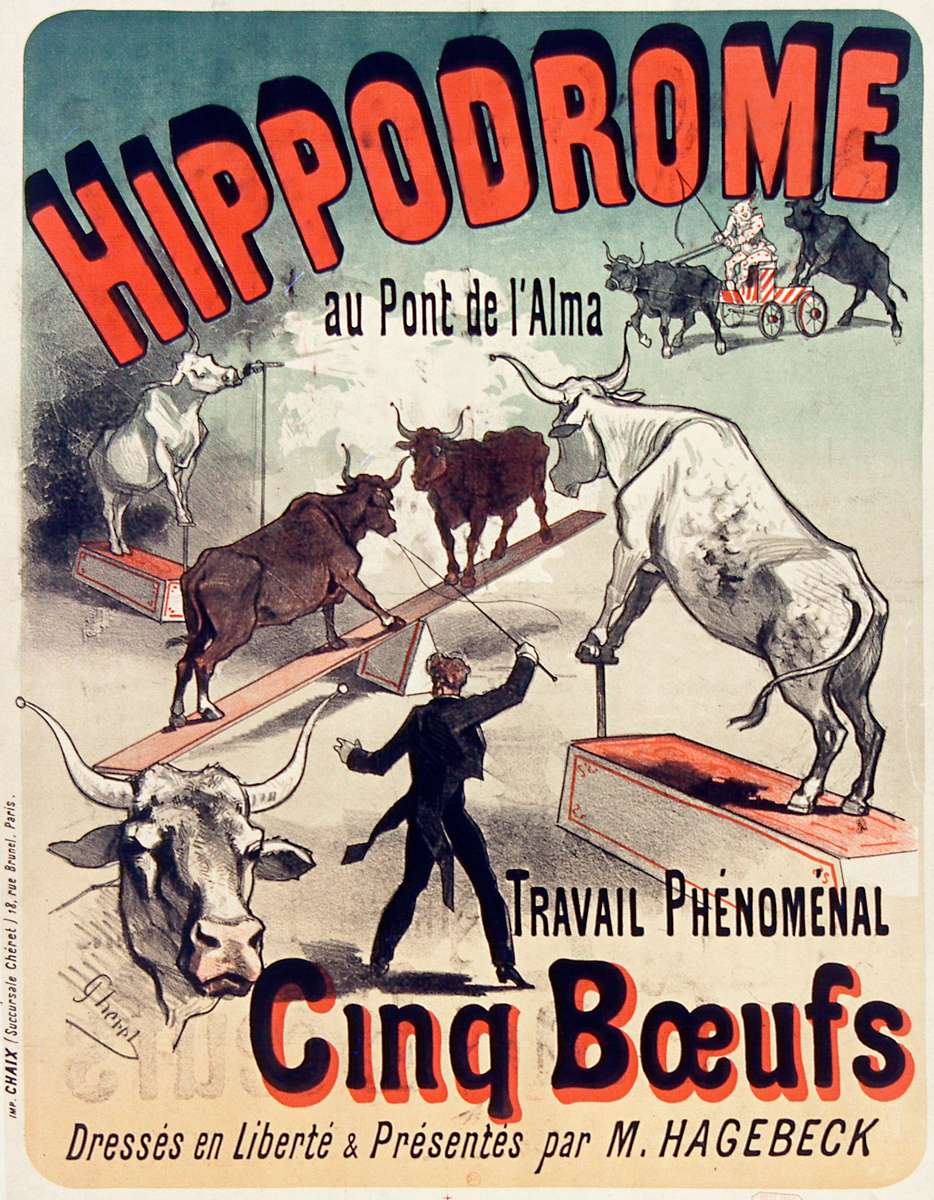 Chéret J -1882- Ippodromo - Cinq Boeufs puzzle online