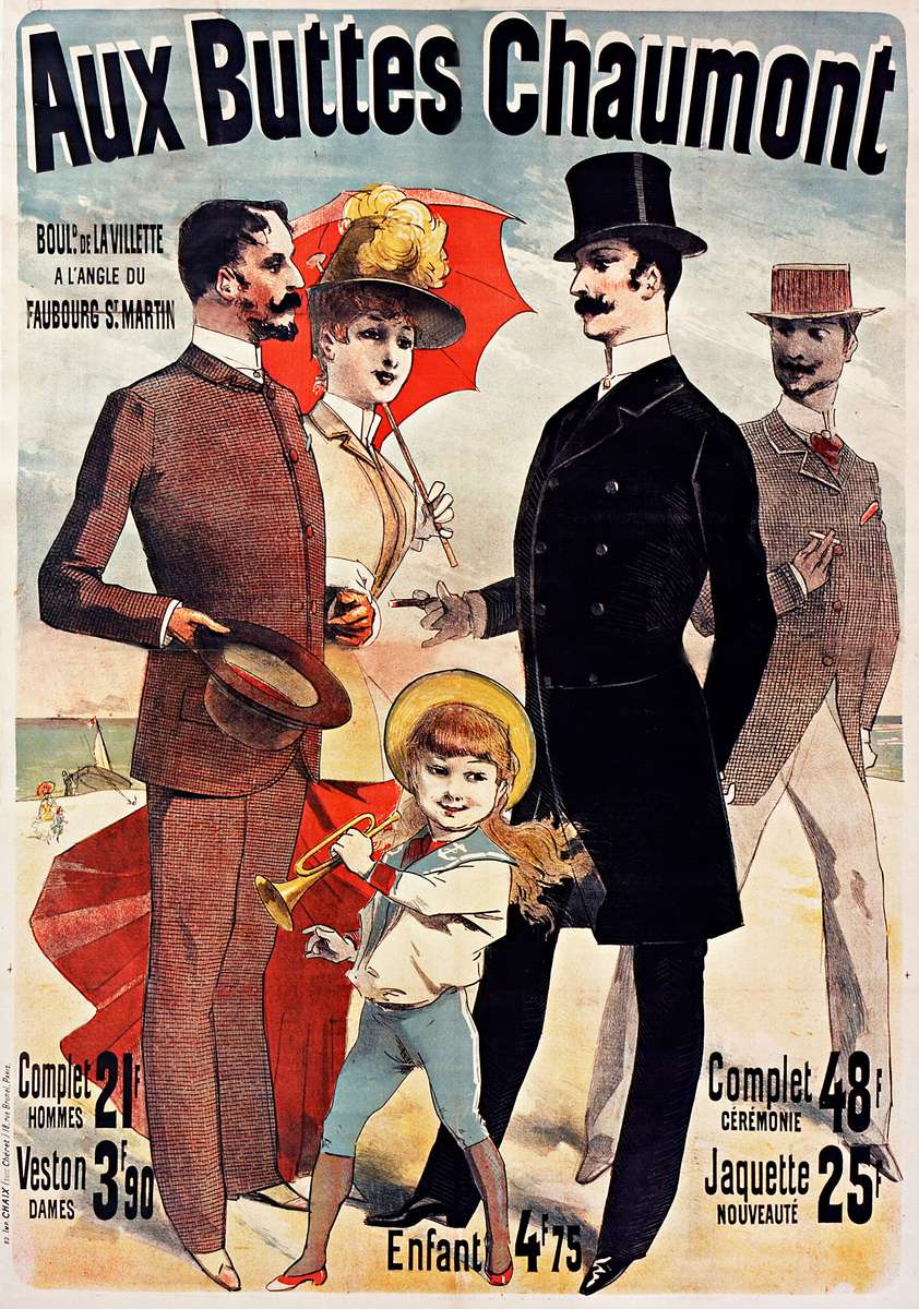 Chéret J -1886- Aux Buttes Chaumont pour Hommes puzzle online