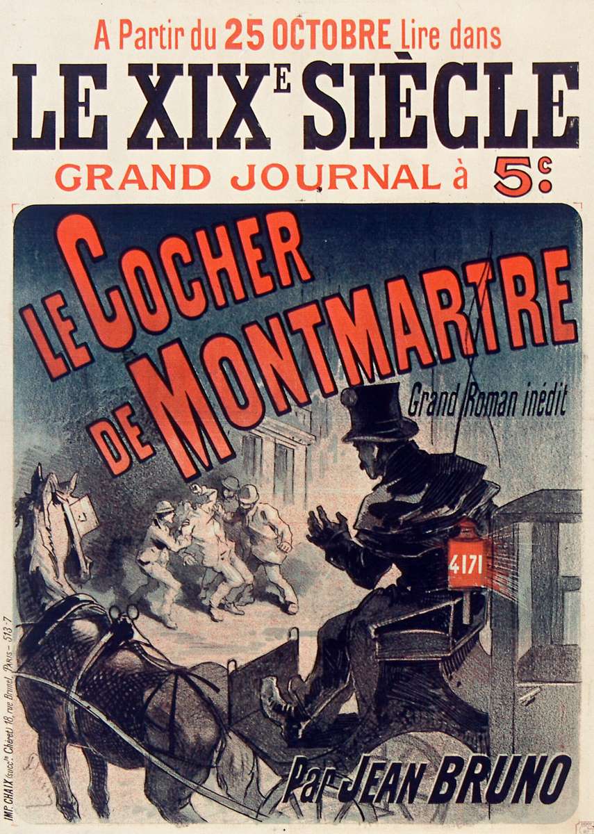 Chéret J -1887- Le XIXe Siècle - Le Cocher de Mont puzzle online